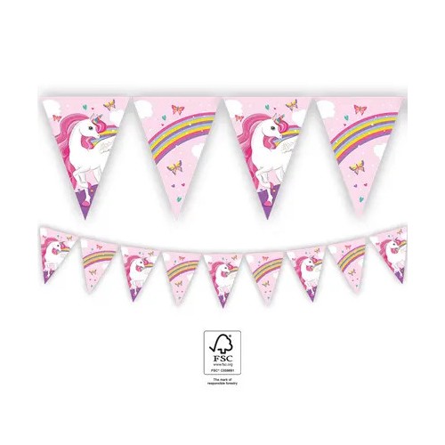 Unicorn Rainbow Colors FSC Bunting 2.3 m