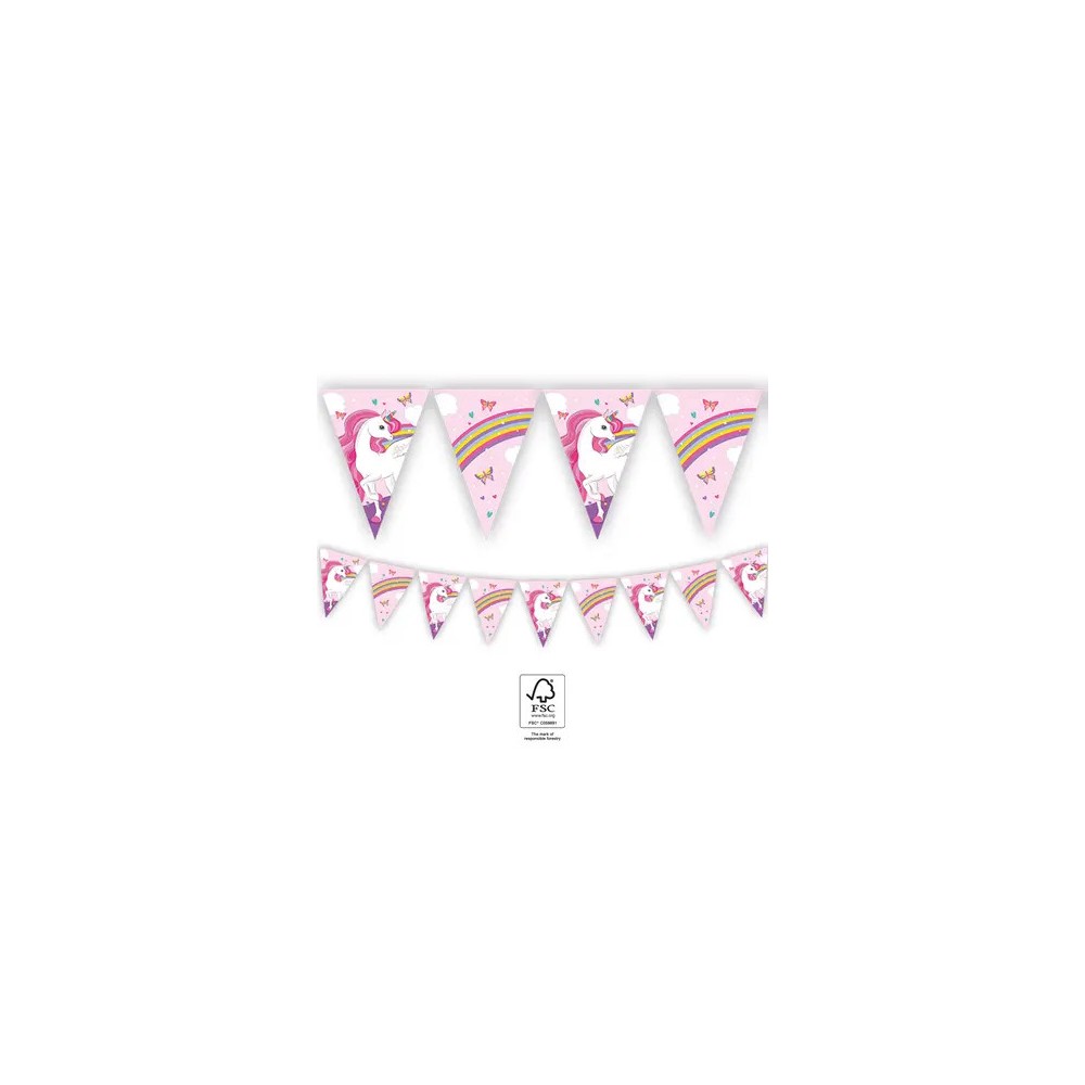 Unicorn Rainbow Colors FSC Bunting 2.3 m
