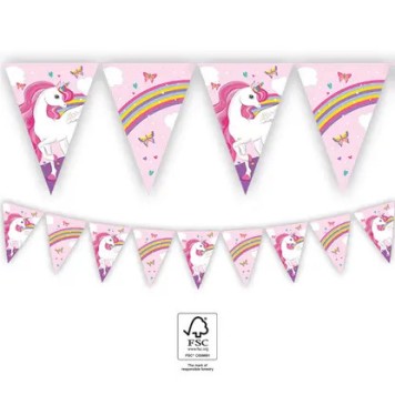 Unicorn Rainbow Colors FSC Bunting 2.3 m