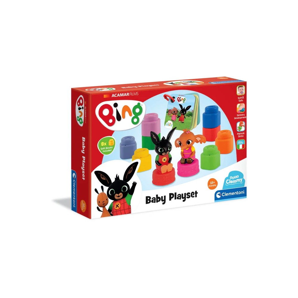 Bing Clemmy baby building block set Clementoni