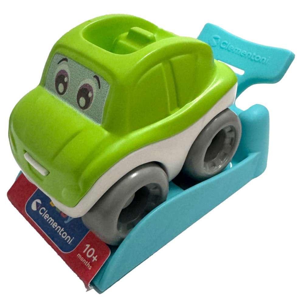 Colour Light Green Somersaulting toy car Clementoni