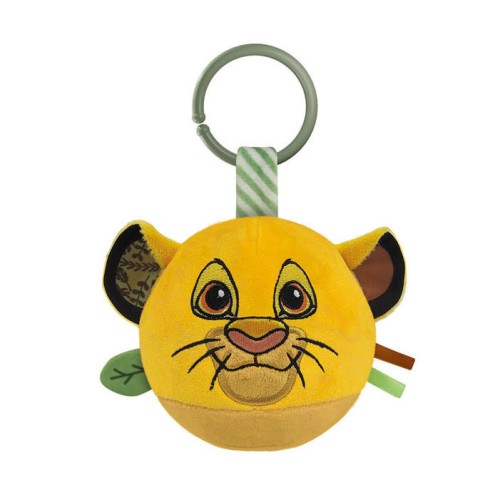 Disney The Lion King plush ball figure, baby rattle Clementoni