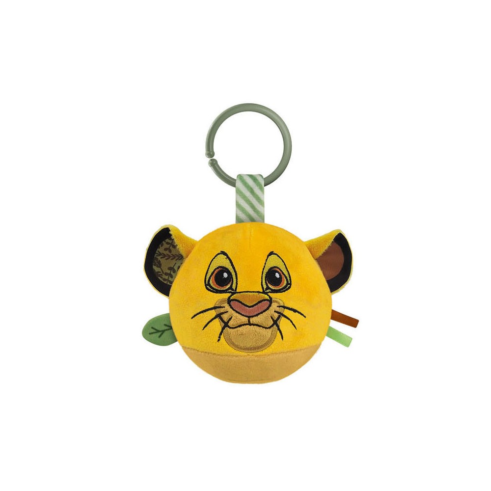 Disney The Lion King plush ball figure, baby rattle Clementoni