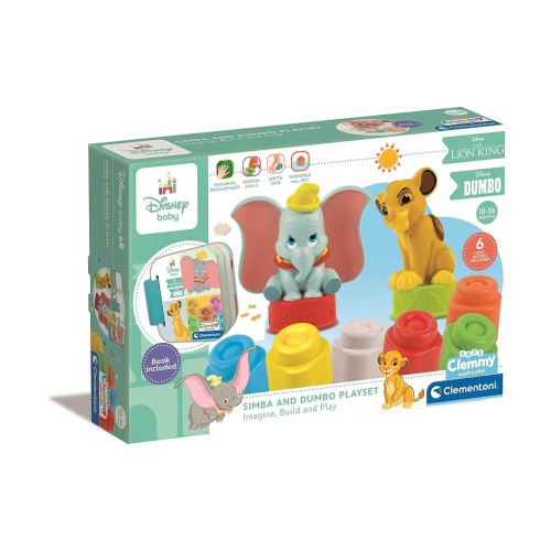 Disney Classics Clemmy building block set with book Clementoni
