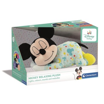 Disney Mickey Tummy-Time Sleep Aid Plush Toy Clementoni