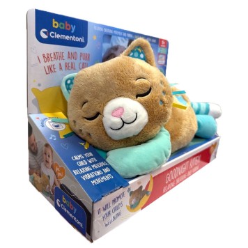 Cat Brown Purring Cat Interactive Plush Toy Clementoni