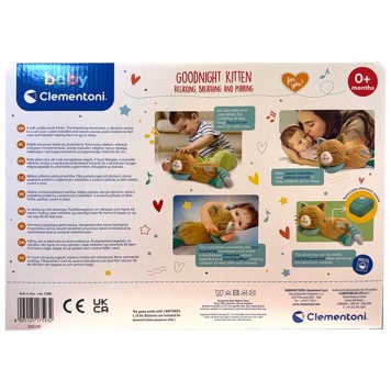 Cat Brown Purring Cat Interactive Plush Toy Clementoni