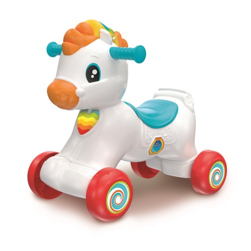 Colour Rainbow Rider Interactive rocking horse 3 in 1 Clementoni