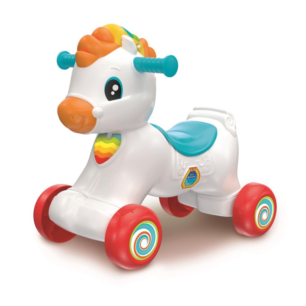 Colour Rainbow Rider Interactive rocking horse 3 in 1 Clementoni