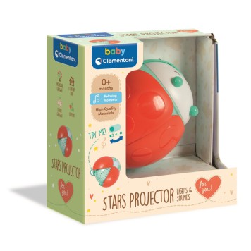 Ladybug Stars night light, projector Clementoni