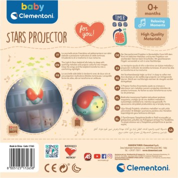 Ladybug Stars night light, projector Clementoni
