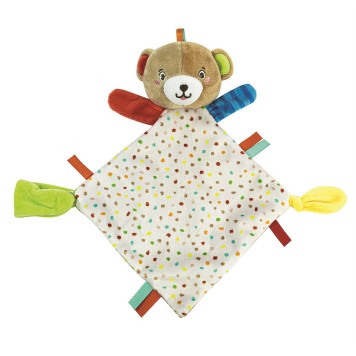 Teddy Bear Lovely s plush baby comforter Clementoni