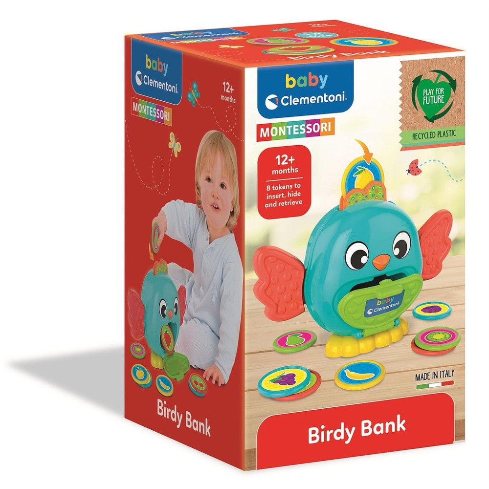 Colour Montessori Bird Money Box Baby Toy Clementoni