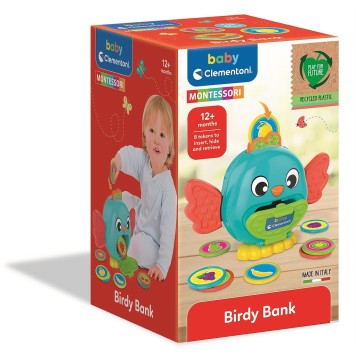 Colour Montessori Bird Money Box Baby Toy Clementoni