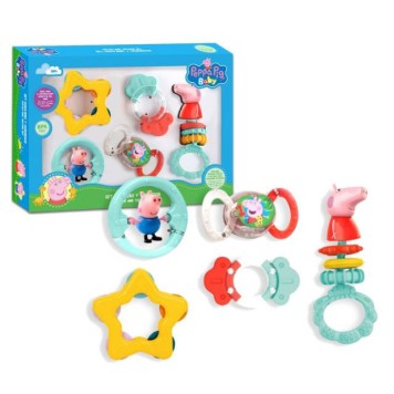Peppa Pig Fun baby rattle and teether set, 5 pcs
