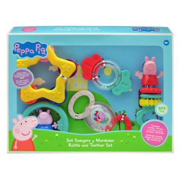 Peppa Pig Fun baby rattle and teether set, 5 pcs