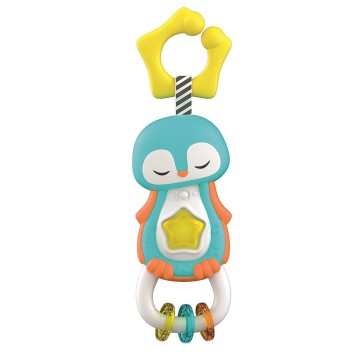 Animals Penguin Sleepy Illuminating and Musical Baby Rattle Clementoni