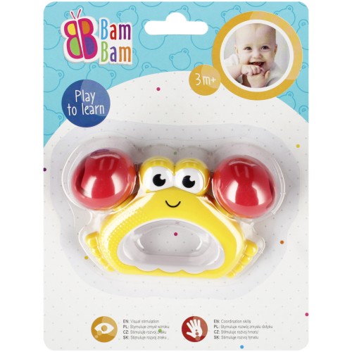 Crab baby rattle