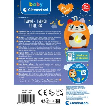 Fox Twinkle Twinkle night light and toy Clementoni