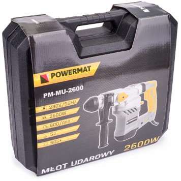 Młotowiertarka udarowa (młot SDS+) 2600W PM-MU-2600 5J