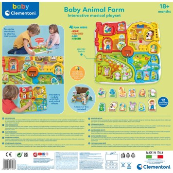 Animals Cute Colorful Interactive Animal Farm Clementoni