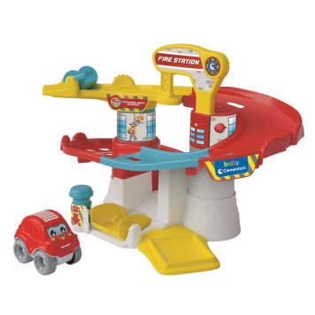 Colour Fun Fire Station Development Set with Tumble Car Clementoni