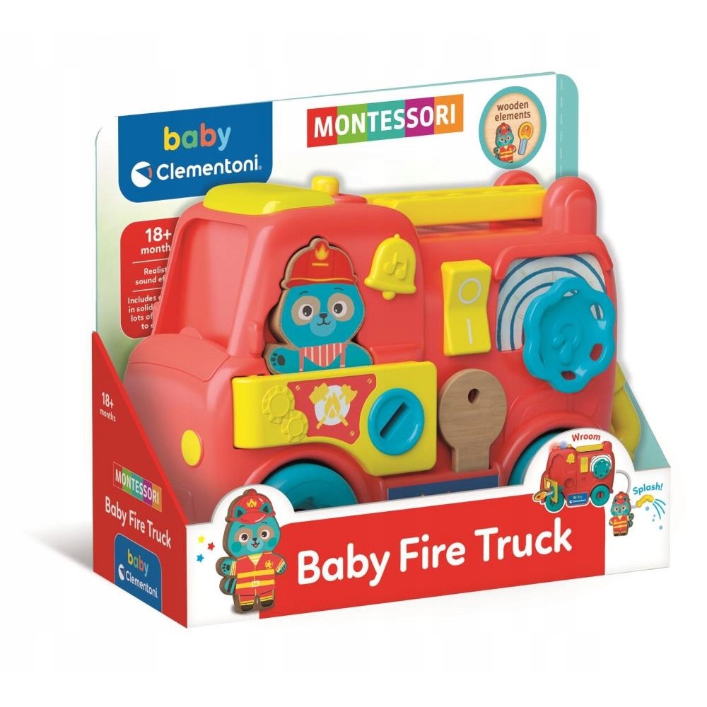 Fireman Montessori car baby toy Clementoni