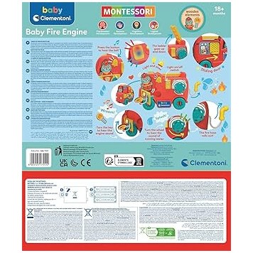 Fireman Montessori car baby toy Clementoni