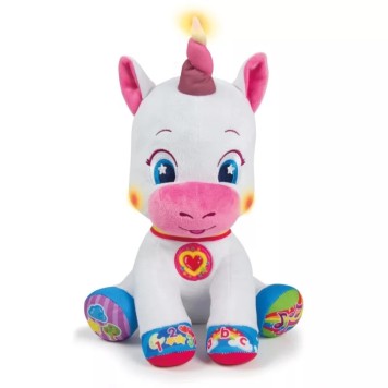 Unicorn Silverbelle interactive plush toy Clementoni