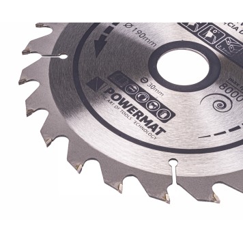 Tarcza widiowa do drewna 190x30 24z TDD-190x30x24Z