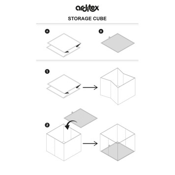 Disney Mickey Grey toy storage 31×31×31 cm