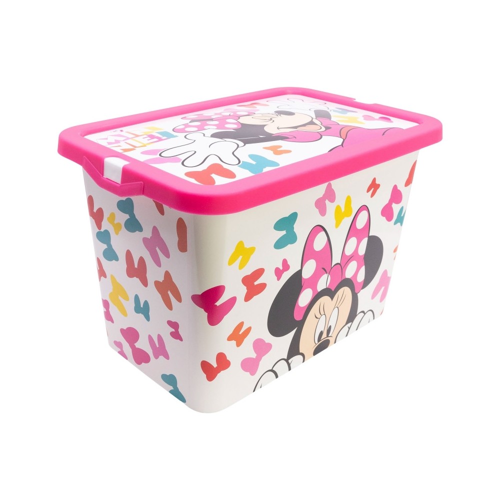 Disney Minnie  Edgy Bows plastic storage box 7 L