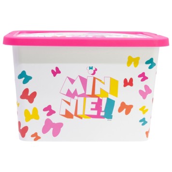 Disney Minnie  Edgy Bows plastic storage box 7 L