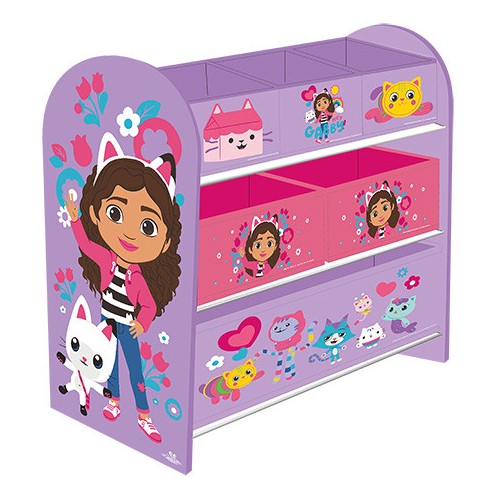 Gabby's Dollhouse Ohana Friends storage cabinet 62.5x29.5x60 cm
