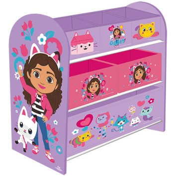 Gabby's Dollhouse Ohana Friends storage cabinet 62.5x29.5x60 cm