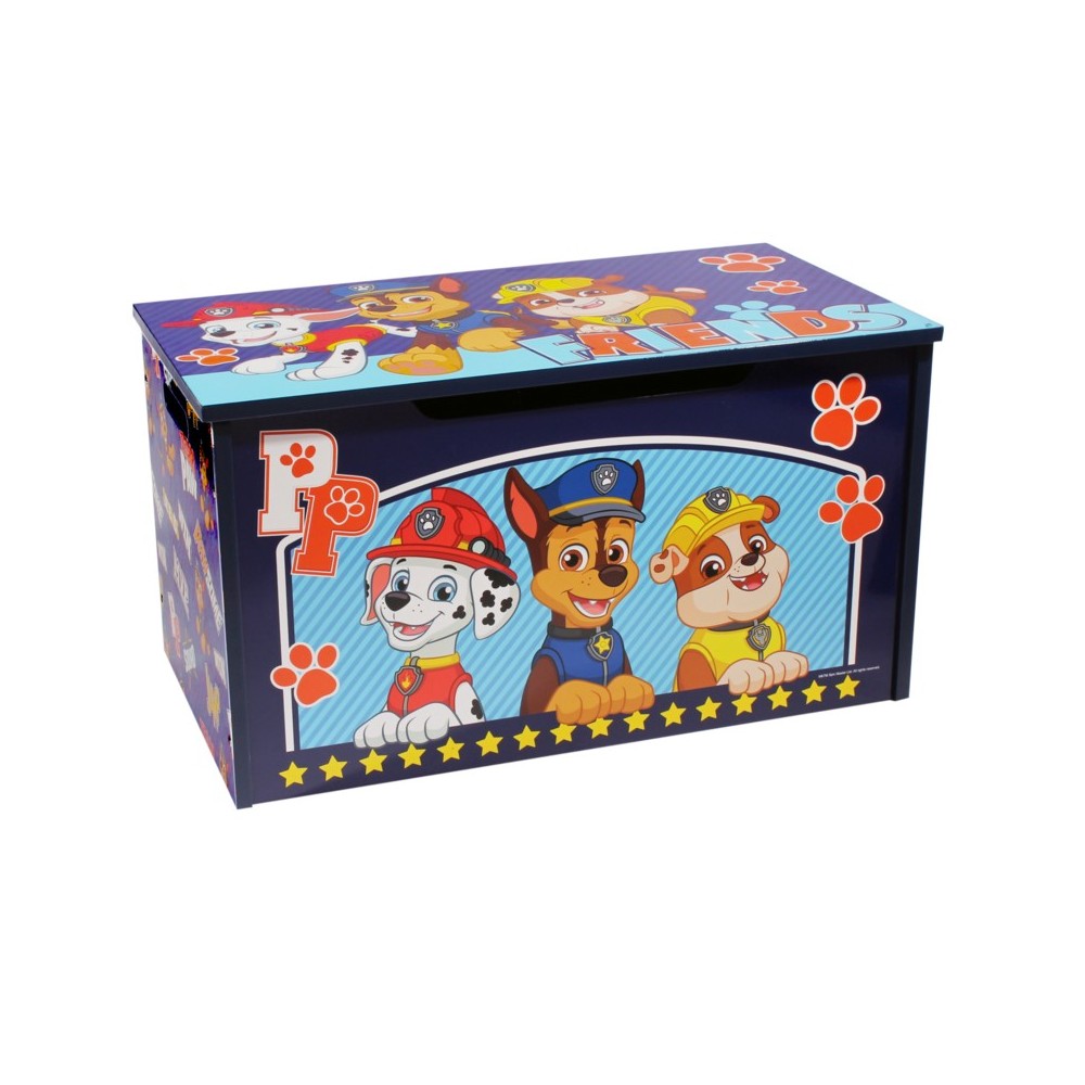 Paw Patrol wooden toy storage 55.5x29.5x30 cm