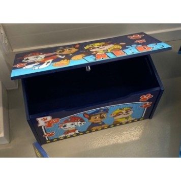 Paw Patrol wooden toy storage 55.5x29.5x30 cm