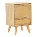 Table de chevet bois marron 40x35x59 cm
