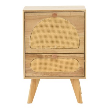 Table de chevet bois marron 40x35x59 cm
