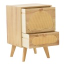 Table de chevet bois marron 40x35x59 cm
