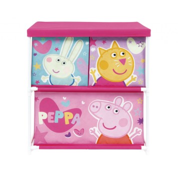 Peppa Pig 3-compartment toy storage rack 53x30x60 cm