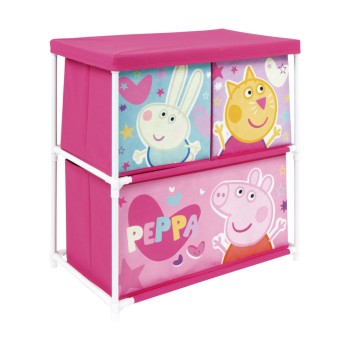 Peppa Pig 3-compartment toy storage rack 53x30x60 cm