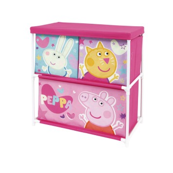 Peppa Pig 3-compartment toy storage rack 53x30x60 cm