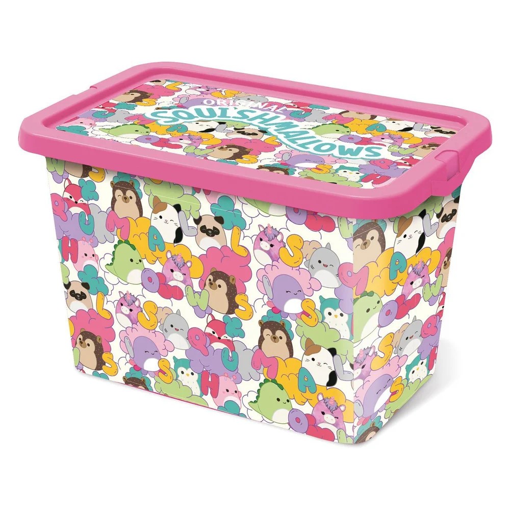 Squishmallows Pluffy plastic storage box 7 L