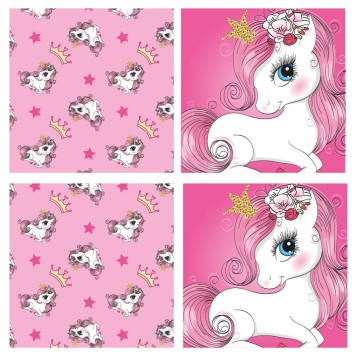 Unicorn Princess toy storage 30×30×30 cm