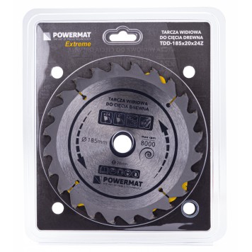 Tarcza widiowa do drewna 185x20 24z TDD-185x20x24Z