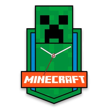 Minecraft Green XL Wall Clock 50 cm
