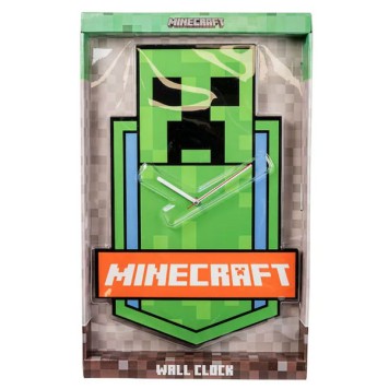 Minecraft Green XL Wall Clock 50 cm