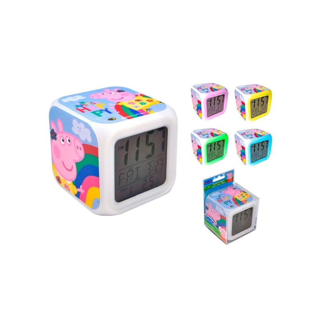 Peppa Pig Rainbow Digital Alarm Clock