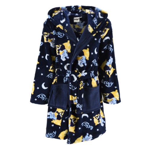Bluey Navy Night children's robe 3 - 6 years / 98 - 116 cm